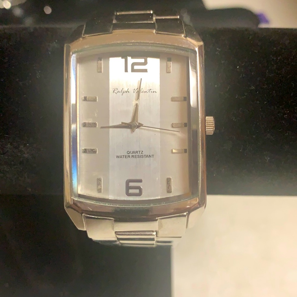 Ralph Valentin Men’s Stainless Steel Silver Watch